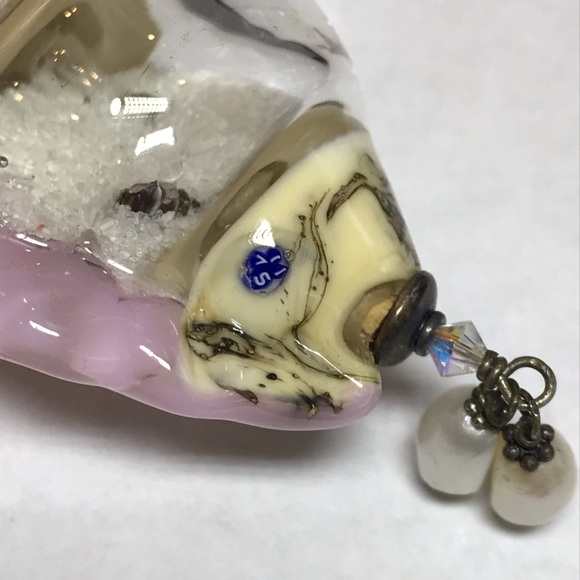 Glass shell sand pendant artisan - Picture 9 of 10